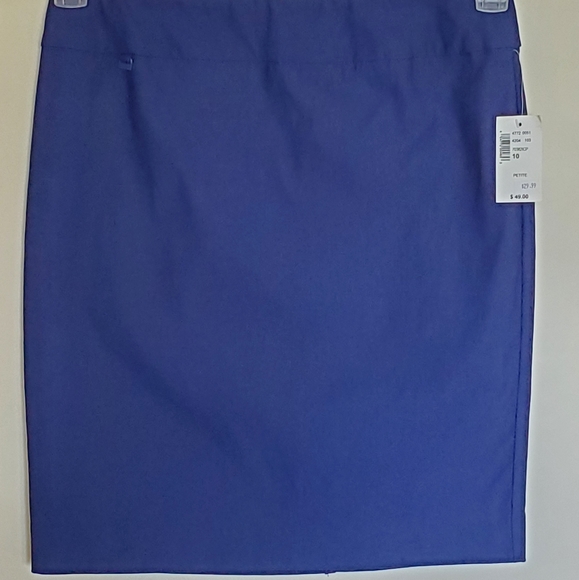 NWT Cleo Petite Navy Pencil Skirt - Picture 1 of 6